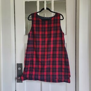 Kiel James Patrick Red and Black Plaid Dress